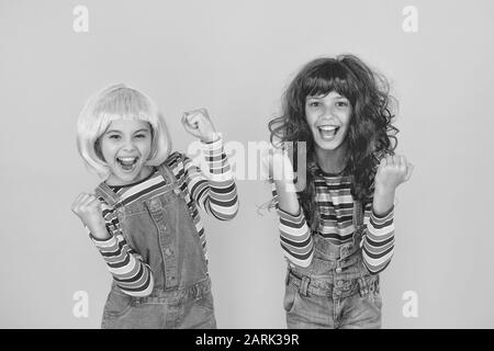 Sisters Having Fun Semi Permanent Color Cream Colored Clip In