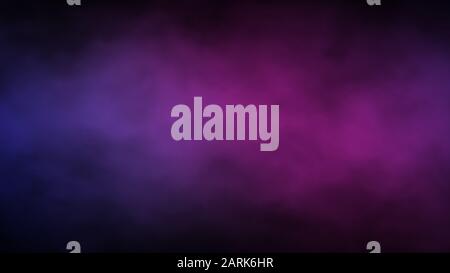 Abstract multicolor blue, pink, violet fog and smoke on black color background. Use for concept design Halloween Spooky night. Stock Photo