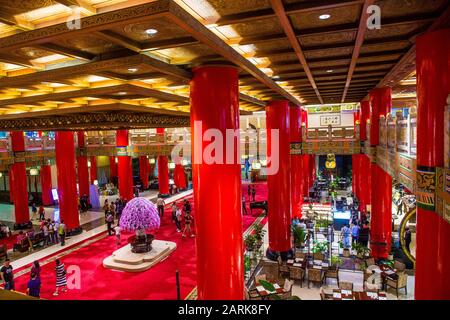 TAIPEI , TAIWAN - OCT 04 : The interior of Grand hotel in Taipei Taiwan on October 04 2019. The Grand Hotel is a landmark located  Taipei, Taiwan it w Stock Photo