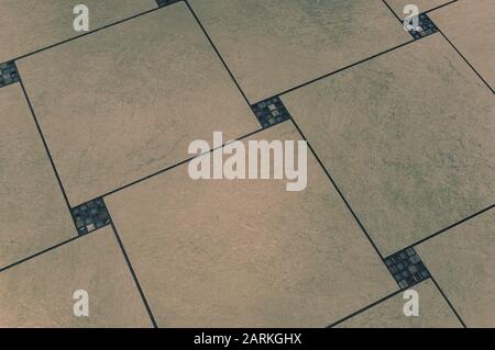 Spectacular tiled background with small mosaic glass accents Stock Photo