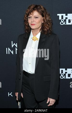 New York, USA. 28th Jan, 2020. Susan Sarandon attends the screening of Thelma & Louise presented by Kering at the Museum of Modern Art in New York, NY on January 28, 2020. (Photo by Stephen Smith/SIPA USA) Credit: Sipa USA/Alamy Live News Stock Photo