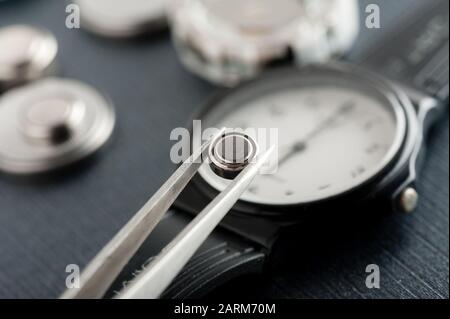 Wrist watch button sale cell