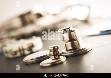closeup button cell battery or watch battery or coin cell, used to power small electronics devices such as wrist watches or computer motherboard. Stock Photo