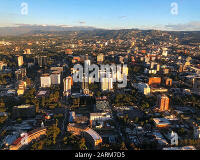 An aerial view of Guatemala City Stock Photo