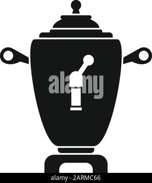 Samovar icon. Simple illustration of samovar vector icon for web design isolated on white background Stock Vector