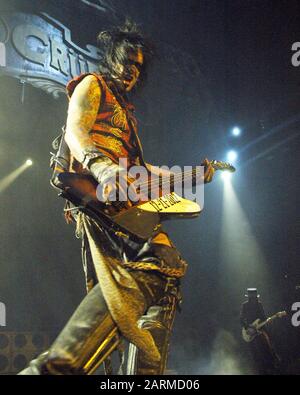 MARCH 15: Nikki Sixx and Mick Mars of Motley Crue perform at Philips Arena in Atlanta, Georgia on March 15, 2006.  CREDIT: Chris McKay / MediaPunch Stock Photo