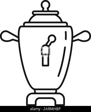 Culture samovar icon. Outline culture samovar vector icon for web design isolated on white background Stock Vector