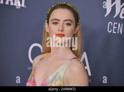 Los Angeles, USA. 28th Jan, 2020. Kathryn Newton arrives at the 22nd Costume Designers Guild Awards held at the Beverly Hilton in Beverly Hills, CA on Tuesday, ?January 28, 2020. (Photo By Sthanlee B. Mirador/Sipa USA) Credit: Sipa USA/Alamy Live News Stock Photo