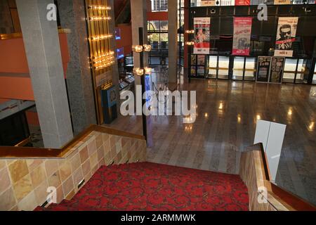 Interior main hall of Joburg Theatre, Braamfontein, Johannesburg, Gauteng, South Africa. Stock Photo