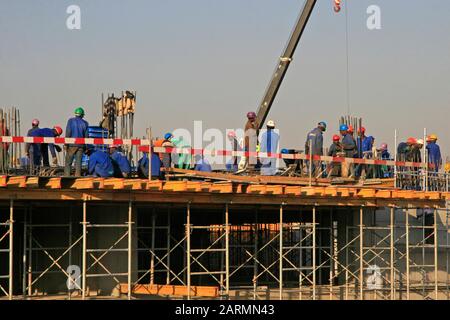 The villa mall when it began with construction during initial building/construction phase in 2009, Moreleta Park, Pretoria/Thswane, Gauteng, South Afr Stock Photo