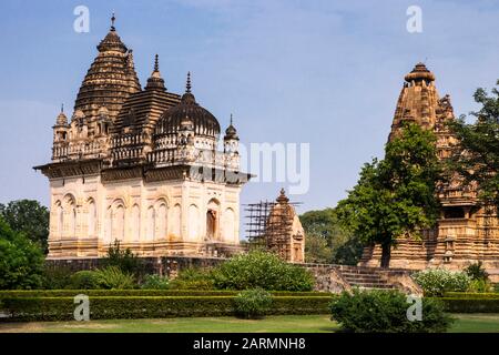 Khajuraho Group of Monuments, Madhya Pradesh, India, South Asia, Asia Stock Photo