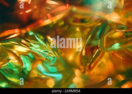 Abstract holographic psychedelic blurred background in bright colors Stock Photo