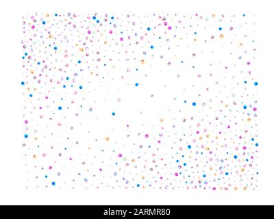 Confetti new background tech. Colored mesh balls concept. The good confetti background illustrations design. Stock Vector