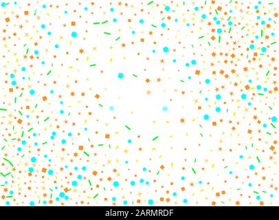 Colored hexagons, stars, ovals creative. A confetti new backgrounds patterns. Confetti new background design. Stock Vector