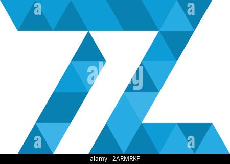 TL triangle geometric pixel letters logo design. corporate identity. Tech company logo concept. Stock Vector illustration isolated Stock Vector