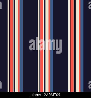 Stripe seamless pattern with colorful colors parallel stripes. Vector illustration EPS 10 Stock Vector