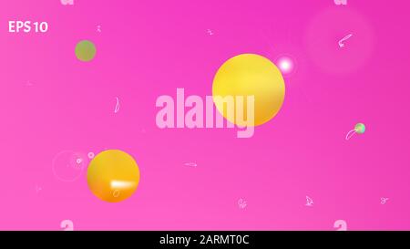 Background texture, mesh. Pure space fantasy. Common colorific illustration theme. Magneta colored. Abstract space background picture. Colorful new ba Stock Vector