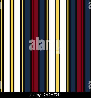 Stripe seamless pattern with colorful colors parallel stripes. Vector illustration EPS 10 Stock Vector