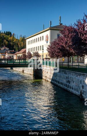 Impressions of the beaufiful historic village of Bad Gastein in Salzkammergut, Austria Stock Photo