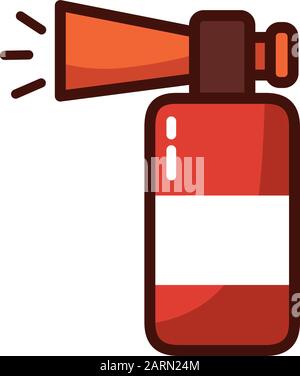 compressed air horn accessory icon Stock Vector