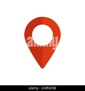 Map pin. Red geo mark. Location symbol Stock Vector Image & Art - Alamy