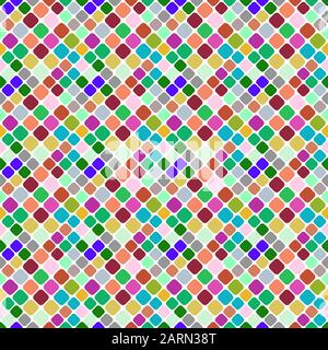 Seamless geometrical square pattern background - abstract multicolored vector design from squares Stock Vector