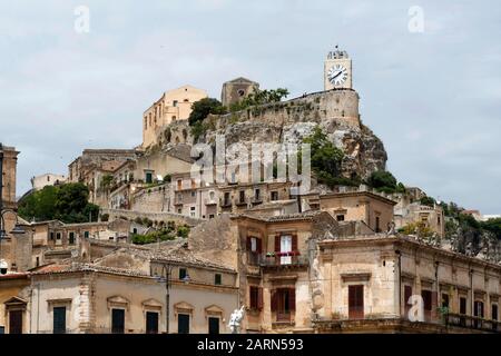 Castello dei Conti, Modica, Sicily, Italy Stock Photo