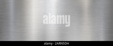 Fine metal brushed wide steel or aluminum textured background Stock Photo