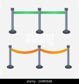barrier fence isolated vector illustration Stock Vector