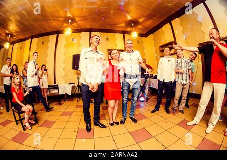 Ukrainian traditional wedding Lutsk Ukraine 28.10.2016 Stock Photo