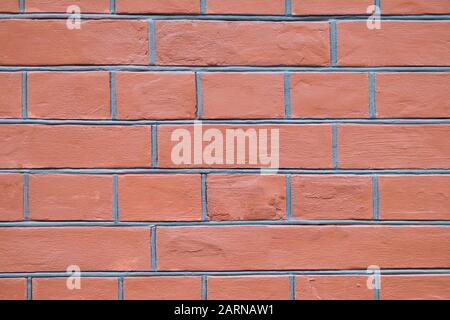 Red brick wall texture background close up Stock Photo