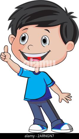 playing Boy Stock Vector
