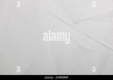 White pleated fabric closeup, texture or background Stock Photo