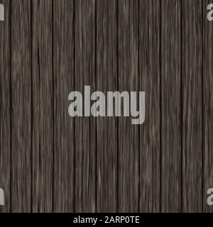 Dark wood texture plank wall seamless pattern Stock Vector