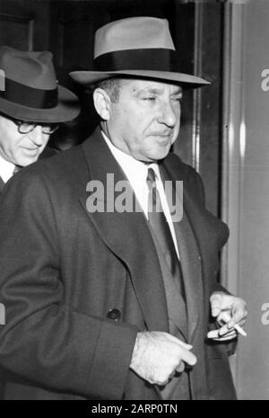 FRANK COSTELLO (1891-1973) Italian-American crime boss of the Genovese family gang Stock Photo