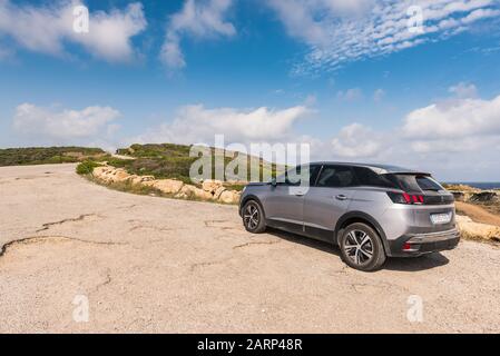 Menorca, Spain - October 13, 2019: Dacia Sandero Stepway car parked on the  coast of island Stock Photo - Alamy