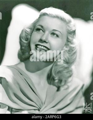 DORIS DAY (1922-2019) Promotional photo of American singer and film actress about 1948 Stock Photo