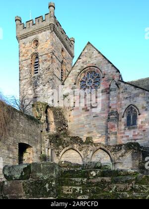 Abbey ruins in Culross, Scotland established in 1217 Stock Photo