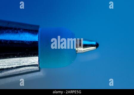 Macro image of a ballpoint pen Stock Photo