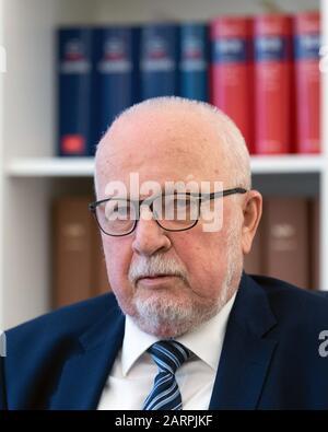 Berlin, Germany. 29th Jan, 2020. Lothar de Maiziere, lawyer, during a dpa conversation. De Maiziere was the first democratically elected and last Prime Minister of the GDR and from 03.10. to 31.12.1990 Federal Minister for Special Tasks. Credit: Soeren Stache/dpa-Zentralbild/dpa/Alamy Live News Stock Photo