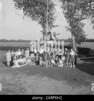 VCJC-kamp Zelhem Date: 24 August 1948 Location: Gelderland, Zelhem Stock Photo