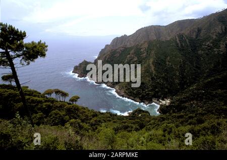 italy, liguria, san fruttuoso, monte di portofino Stock Photo