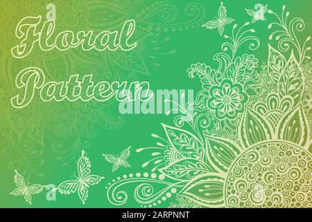 Backgrounds with Floral Pattern Stock Vector