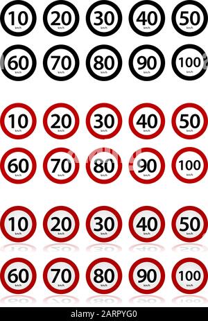 Movement instruction signs, Road signs in the Philippines Stock Vector ...