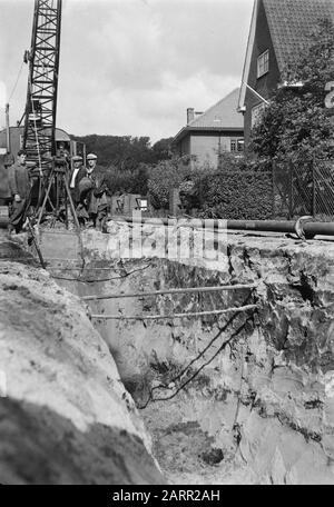 Foundation for installation of structure. Base of building ...