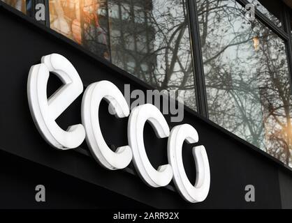 Ecco logo above shop Stock Photo - Alamy