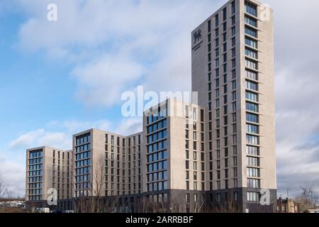 The University Locks, a Unite student accommodation block for students at Birmingham City University in Eastside, Birmingham Stock Photo