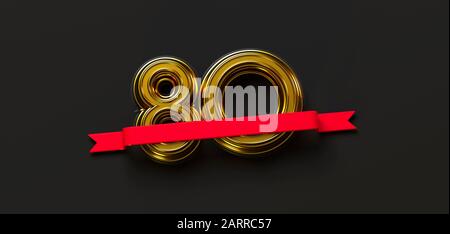 80th anniversary Stock Photo