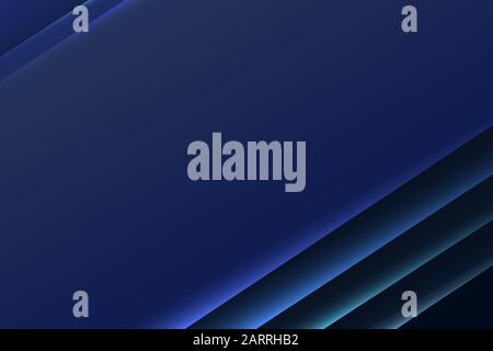 Dark blue modern papercut layered lighted business web background. Modern stylish dark template background Stock Vector