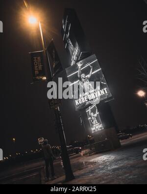 Kobe Bryant Memorial in Cleveland Ohio Stock Photo